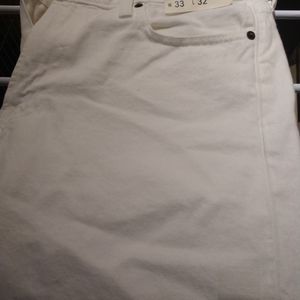 Abercrombie white athletic slim fit jeans